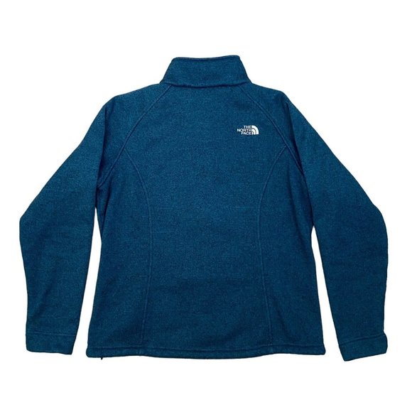GUC The North Face Full Zip Teal Blue Jacket Women's Size M Fleece Jacket - Picture 3 of 8